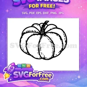 Free Black Pumpkin Free Outline Design Fall Thanksgiving Free SVG