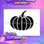 Free Black Pumpkin Free Fall Thanksgiving Harvest Autumn Free SVG - Instant Download