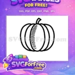 Free Outline Pumpkin Free Striped Fall Thanksgiving Quotes Free SVG - Instant Download