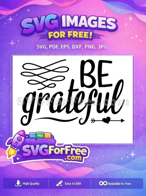 Free Black Grateful Free Arrow Fall Thanksgiving Quotes Free SVG