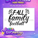 Free Black Script Free Football Fall Thanksgiving Quote Free SVG - Instant Download