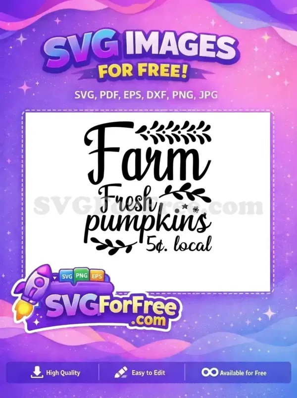 Free Fresh Pumpkins Free Autumn Leaves Thanksgiving Quote Free SVG