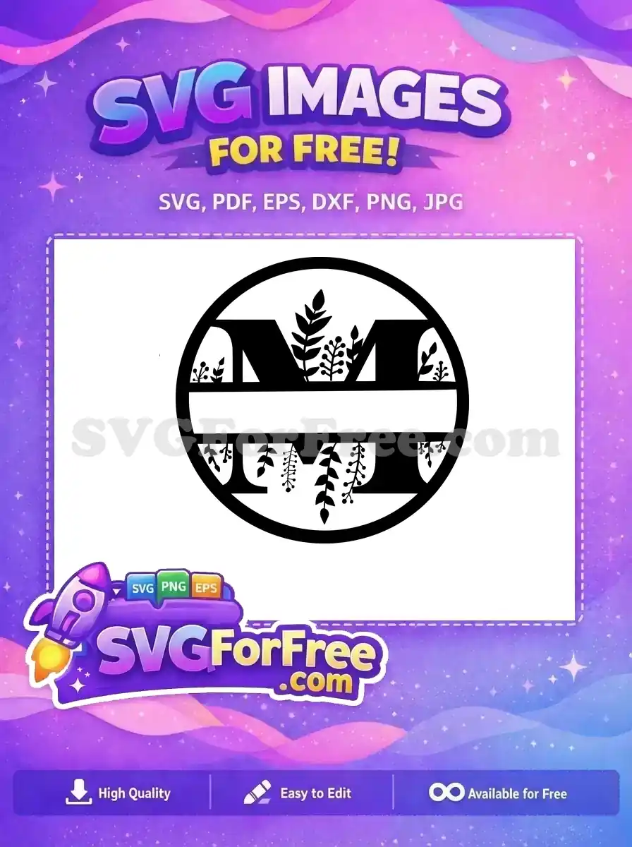 Free Customizable Name Free Family Monogram Personalized Design Free SVG