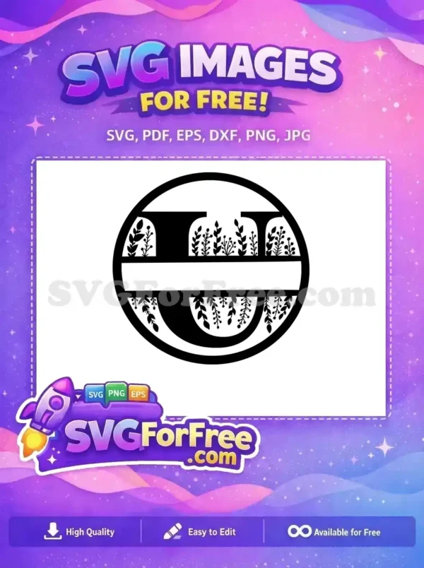 Free Customizable Family Free Monogram Elegant Free SVG