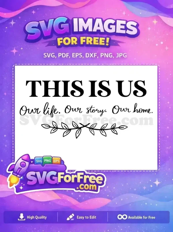 Free Script Free Monogram This Is Us Free SVG