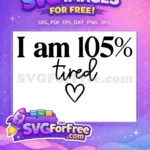 Free Tired Free Black Heart Family Quote Free SVG - Instant Download