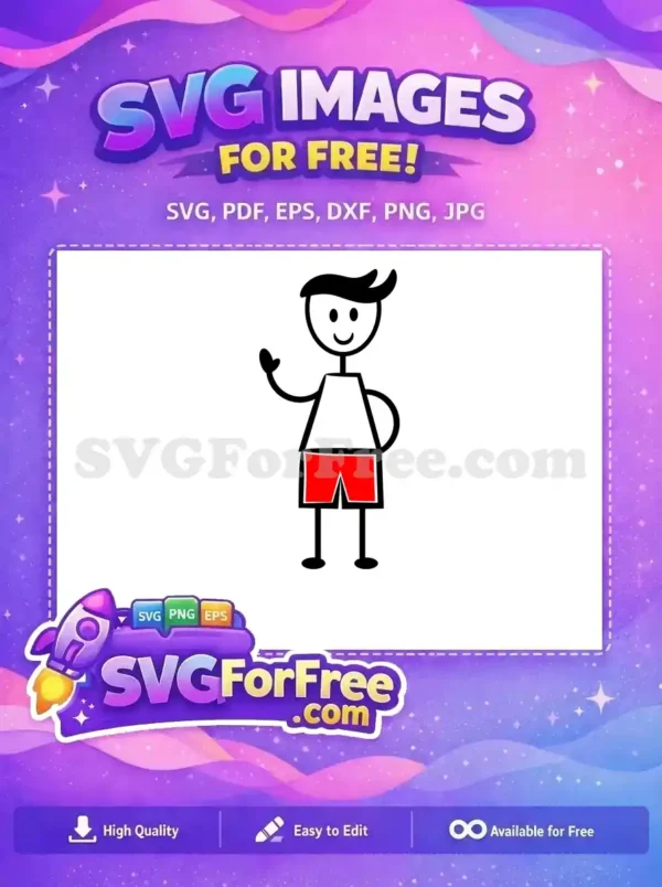 Free Smiling Boy Free Red Shorts Family Quotes Free SVG 2