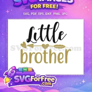 Free Black Little Free Gold Brother Arrow Family Free SVG