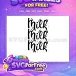Free Black Milk Free Script Font Family Free SVG - Instant Download