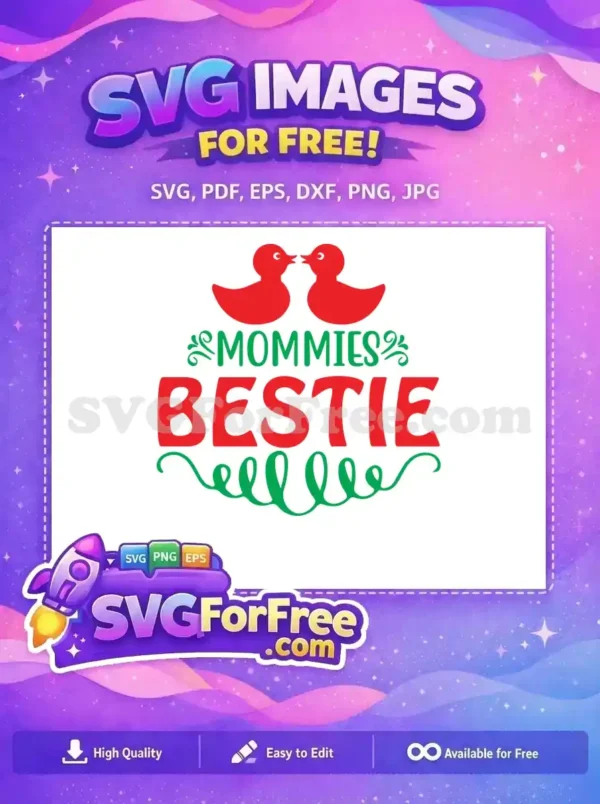 Free Red Birds Free Mommies Bestie Family Quote Free SVG
