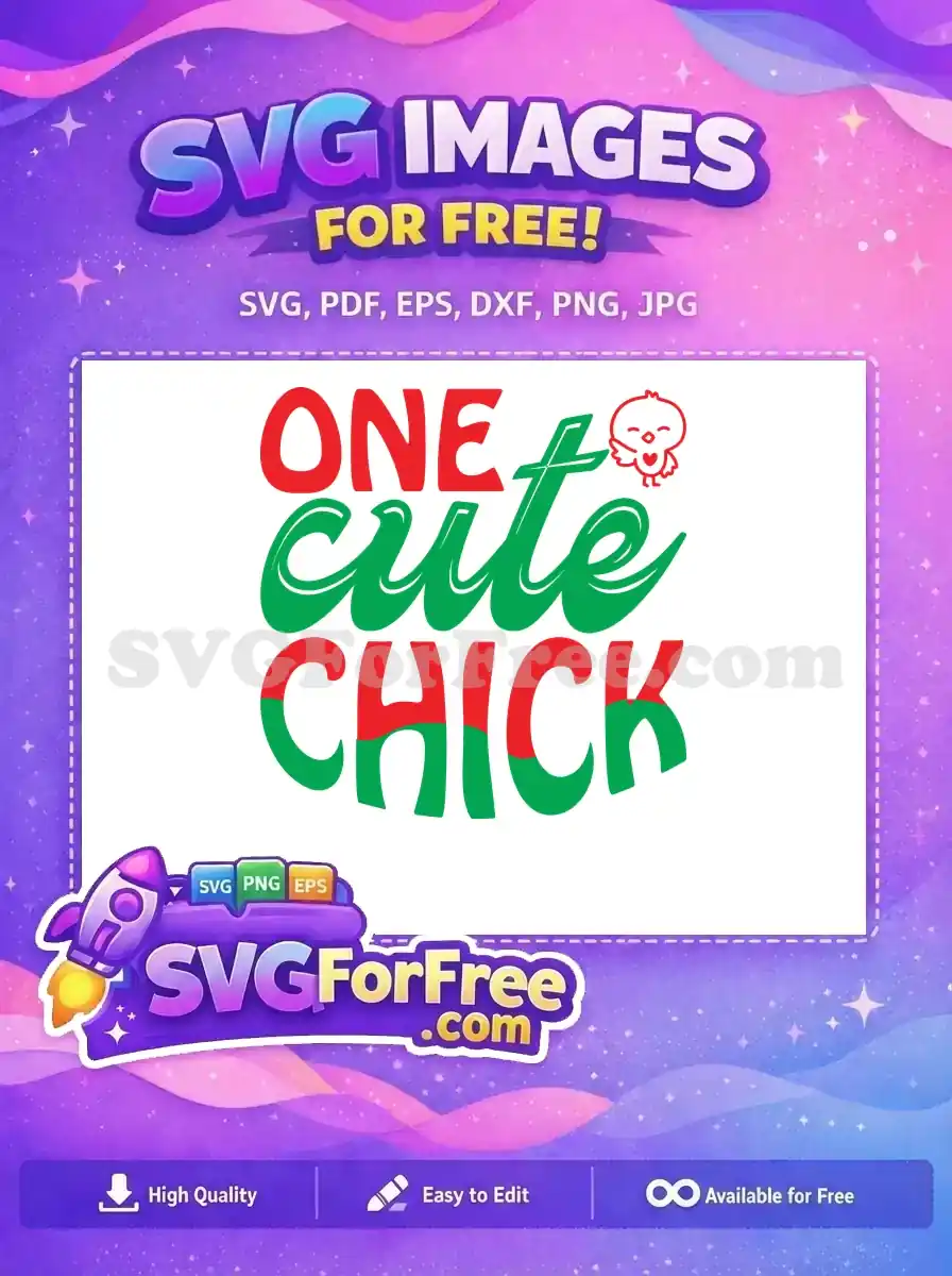 Free Split Red Green Text Free Smiling Heart Chick Family Quotes Free SVG