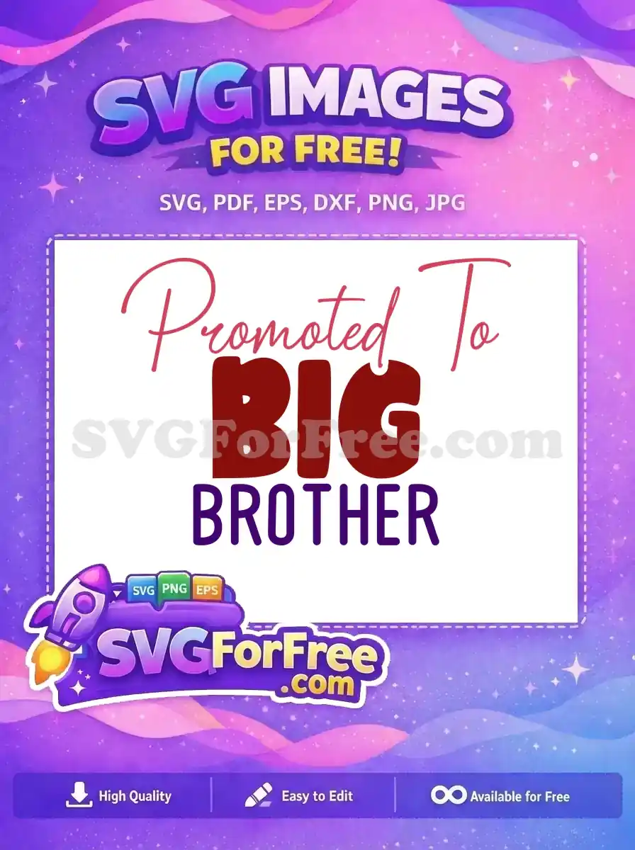 Free Pink Script Free Maroon Brother Family Quote Free SVG