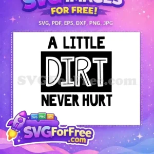 Free Bold Black Text Free Outlined White Dirt Family Quotes SVG Free SVG