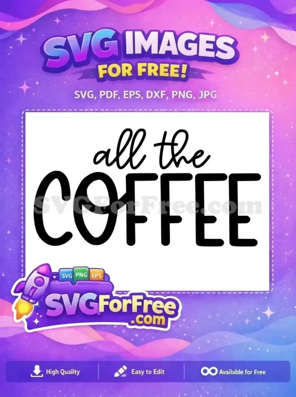 Free Cursive Script Free Bold Coffee Text Family Quotes Free SVG