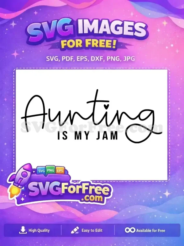 Free Aunting Jam Free Black Heart Family Quotes Free SVG