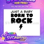 Free baby rock Free black lightning Family Quote Free SVG - Instant Download