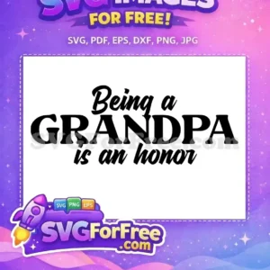Free Black Script Text Free Proud Grandpa Message Family Quotes Free SVG