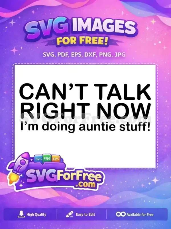 Free Funny Auntie Free Black Lettering Family Quotes Free SVG