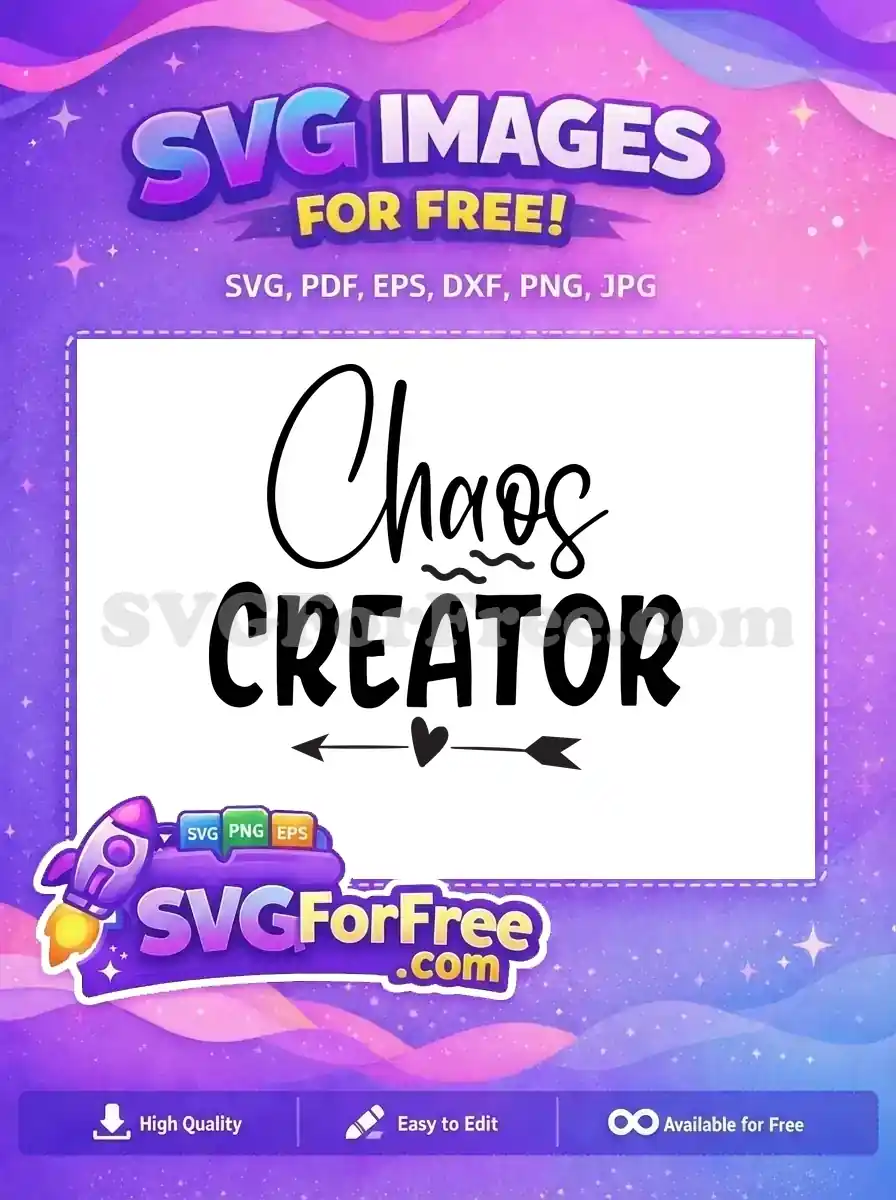 Free Chaos script Free Creator bold arrow Family Quotes Free SVG