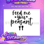 Free Humorous Foodie Quote Free Black Script Font Family Saying Free SVG - Instant Download