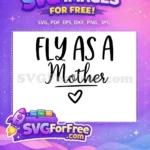 Free black script lettering Free motherhood heart graphic Family Quotes Free SVG - Instant Download