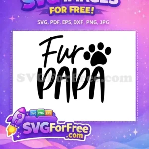 Free Black Fur Free Papa Pawprint Family Quotes Free SVG