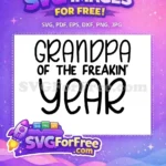 Free Bold Grandpa Free Funny Quote Family Celebration Free SVG - Instant Download