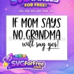 Free Black Handwritten Font Free Funny Mom Grandma Family Quotes Free SVG - Instant Download