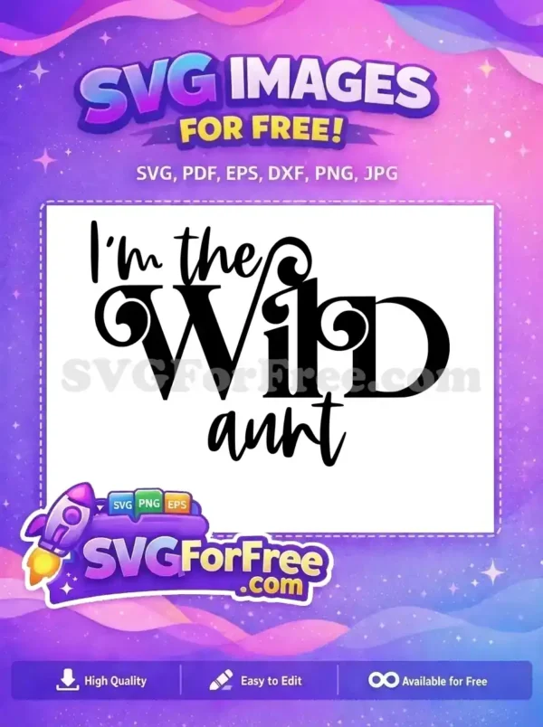 Free Wild Aunt Quote Free Black Script Family Quotes Free SVG