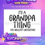 Free Grandpa Life Quote Free Bold Script Typography Family Quotes Theme Free SVG - Instant Download