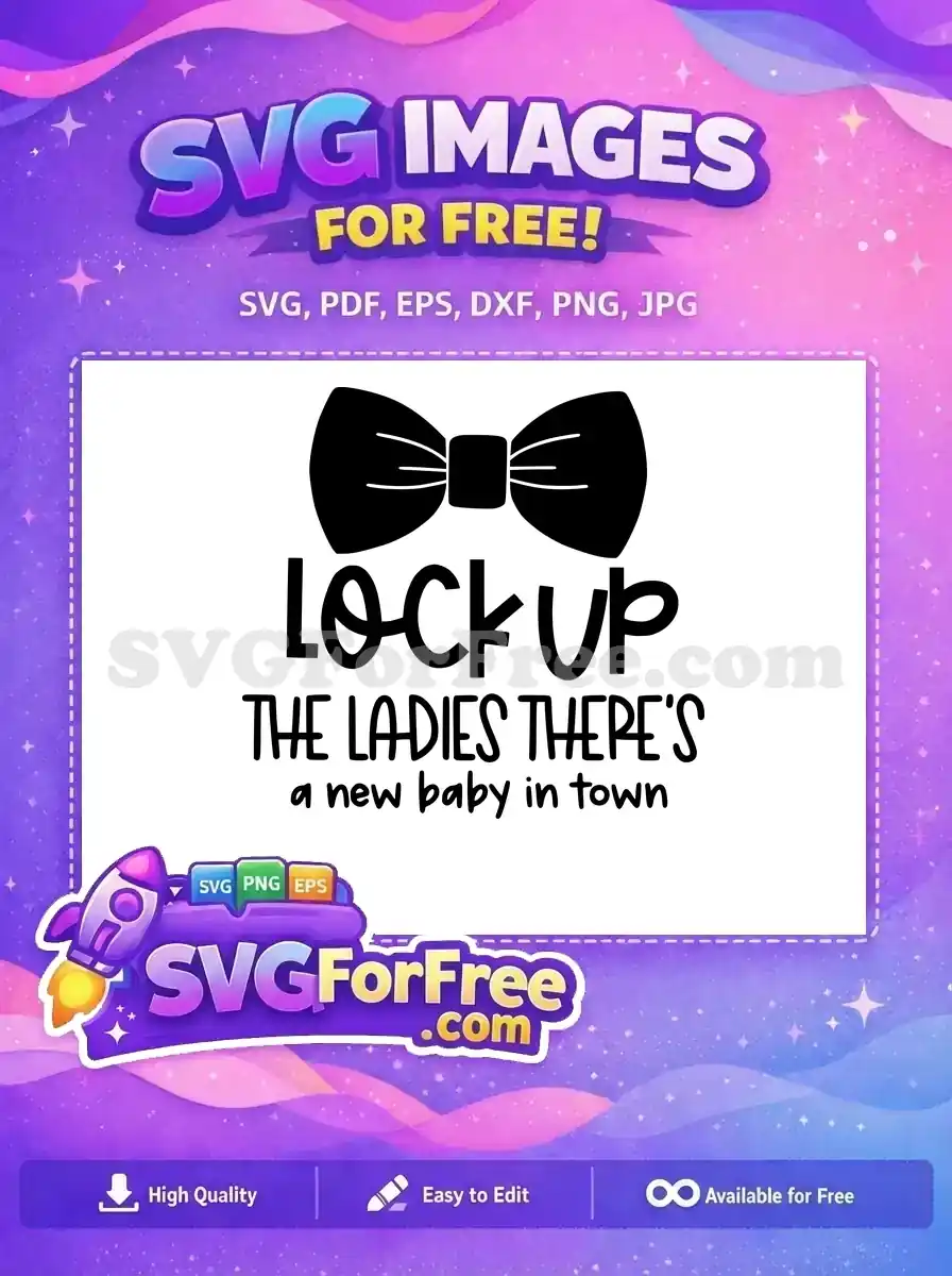 Free Black Bowtie Free Newborn Quote Family Design Free SVG