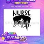 Free Nurse Hat Free Nurse Life Family Quotes Free SVG - Instant Download
