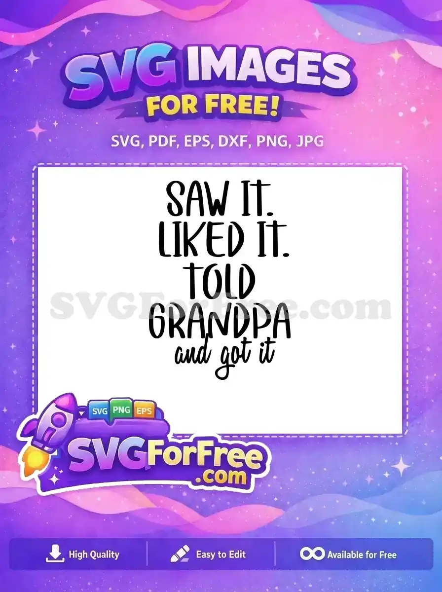 Free Grandpa Quote Free Black Typography Family Free SVG