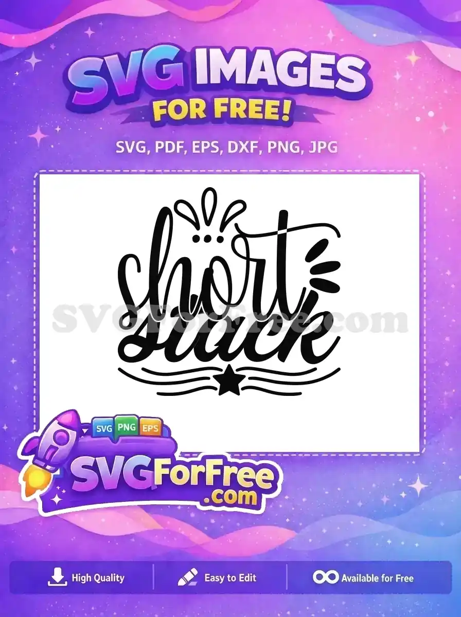 Free Handwritten Script Short Stack Free Cute Star Family Quotes Free SVG