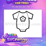 Free Baby Outfit Free Floral Dotted Family Icon Free SVG - Instant Download