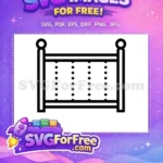 Free minimalist baby cot Free newborn nursery clipart Free SVG - Instant Download