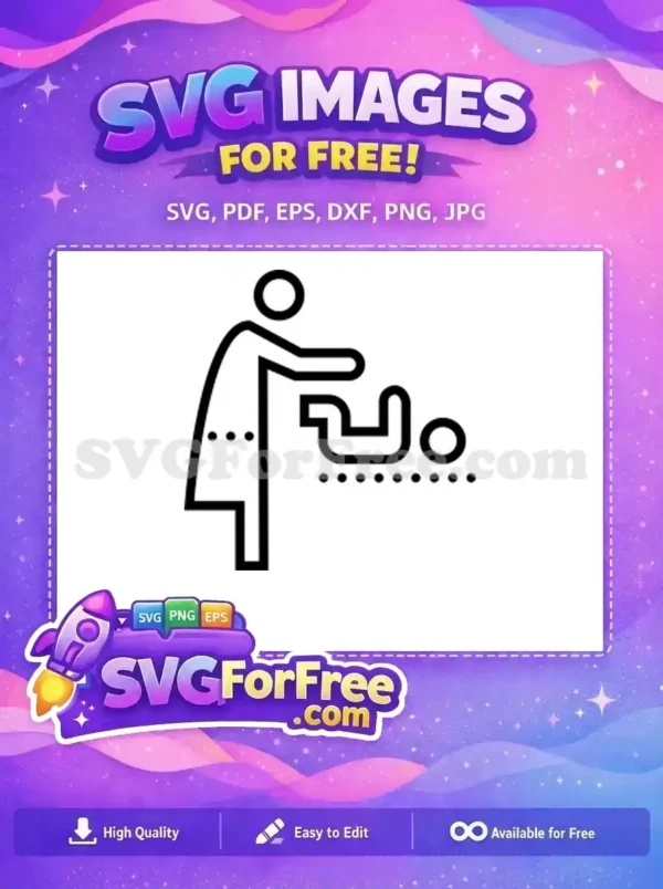 Free Mom Baby Care Free Outline Icon Family Baby Free SVG