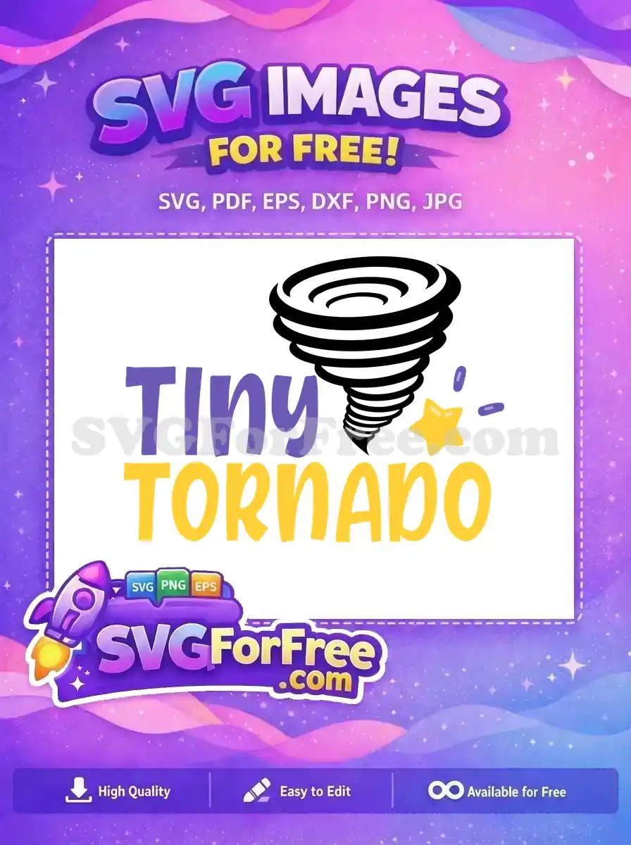 Free Purple Tiny Free Yellow Tornado Family Free SVG