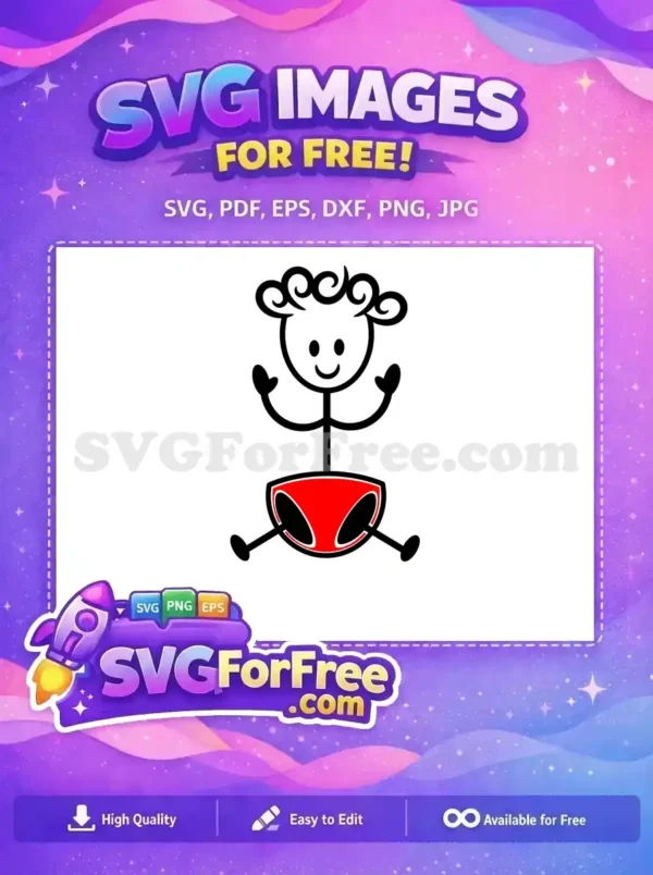 Free Underwear Free Cartoon Red Family Quotes Free SVG