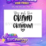 Free Black Script Text Free Loving Grandma Quote Family Quotes Free SVG - Instant Download