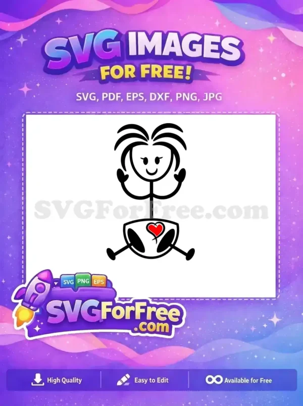 Free Happy Smiling Baby Free Red Heart Diaper Family Quotes Free SVG