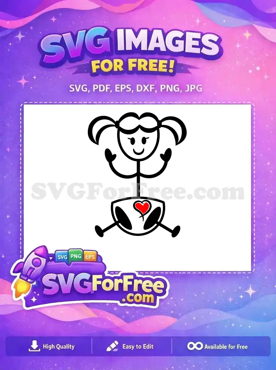 Free Red Heart Free Family Stick Love Free SVG