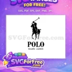 Free Polo Player Horse Free Black Silhouette Ralph Lauren Logo Free SVG - Instant Download