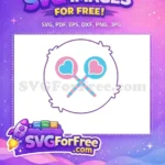 Free Lollipops Hearts Free Care Bears Character Free SVG - Instant Download