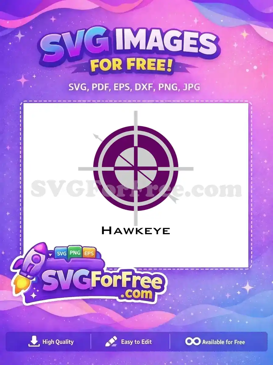 Free Purple Target Free Hawkeye Avengers Free SVG