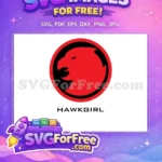 Free Red Black Hawkgirl Emblem Free Fierce Hawk Profile DC Comics Free SVG - Instant Download