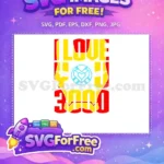 Free Red Yellow Mask Free Arc Reactor I Love You 3000 Free SVG - Instant Download