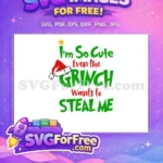 Free Red Santa Hat Free Funny Grinch Quote Grinch Free SVG - Instant Download