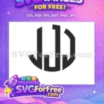 Free Initials Monogram Free JJ Initial JJBA Free SVG - Instant Download