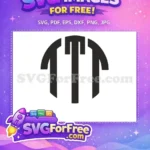 Free Dark Mythosaur Logo Free Mandalorian Skull Icon Star Wars Free SVG - Instant Download